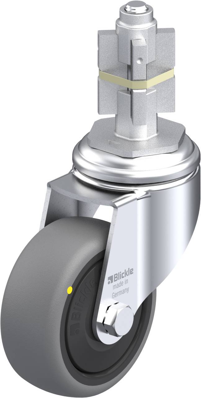 Blickle 750761 LKRA-TPA 80KF-11-ELS-E15 Beálló görgő KerékØ: 80 mm Teherbírás (max.): 65 kg 1 db