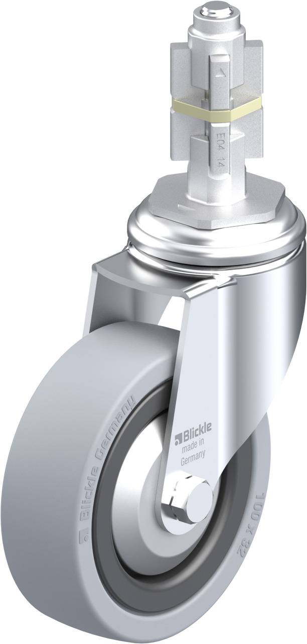 Blickle 750763 LKRA-VPA 101G-11-FA-E14 Beálló görgő KerékØ: 100 mm Teherbírás (max.): 110 kg 1 db