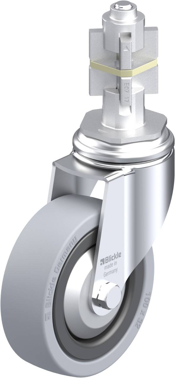 Blickle 750765 LKRA-VPA 101G-11-FA-E17 Beálló görgő KerékØ: 100 mm Teherbírás (max.): 110 kg 1 db