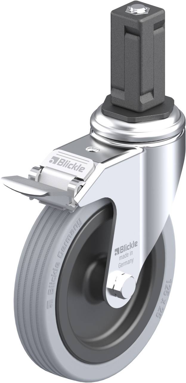 Blickle 848260 LKRA-VPA 125G-11-FI-EV14 Forgóvillás görgő, rögzítővel KerékØ: 125 mm Teherbírás (max.): 100 kg 1 db