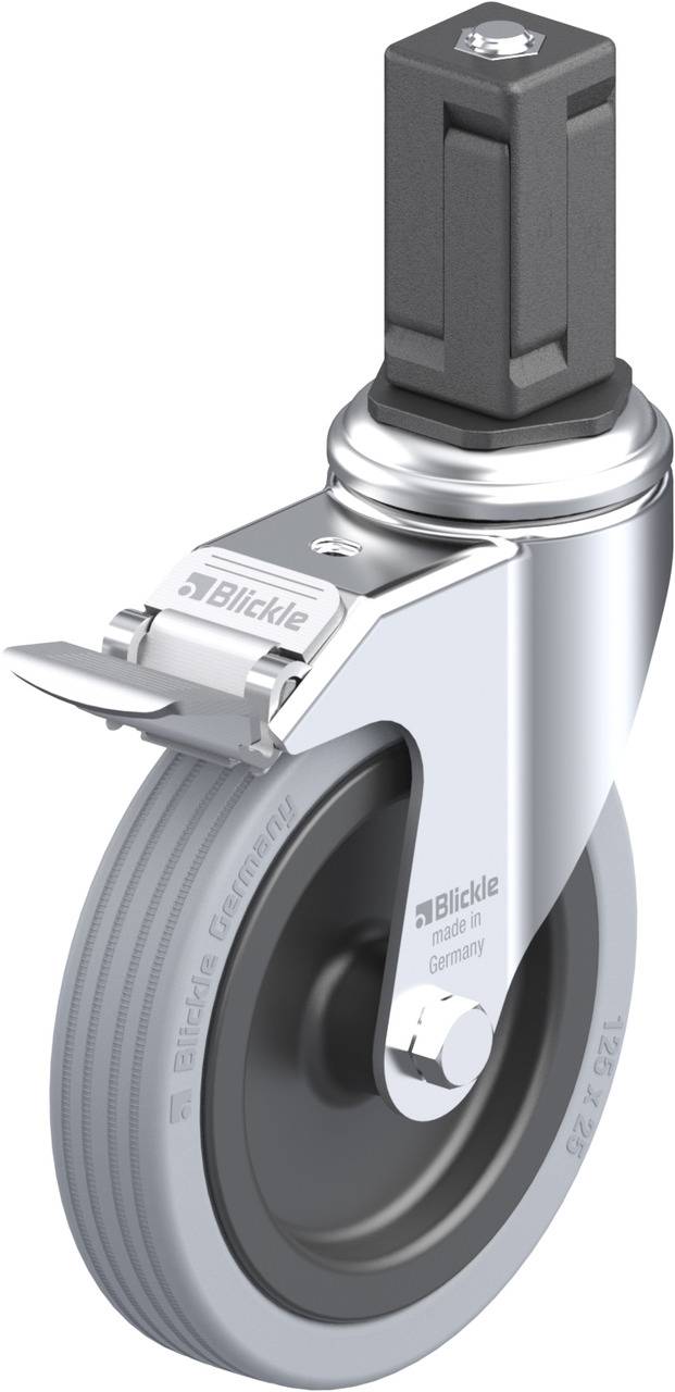 Blickle 848261 LKRA-VPA 125G-11-FI-EV15 Forgóvillás görgő, rögzítővel KerékØ: 125 mm Teherbírás (max.): 100 kg 1 db