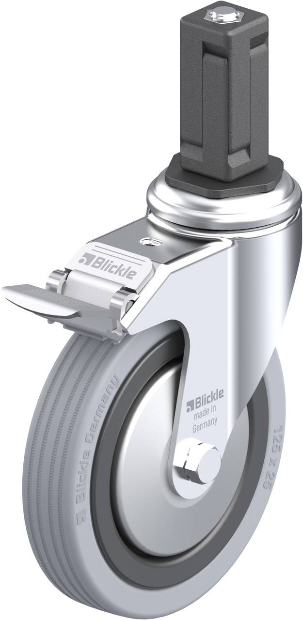 Blickle 848287 LKRA-VPA 125K-11-FI-FA-EV14 Forgóvillás görgő, rögzítővel KerékØ: 125 mm Teherbírás (max.): 100 kg 1 db