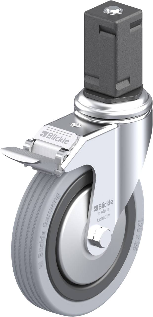 Blickle 848289 LKRA-VPA 125K-11-FI-FA-EV17 Forgóvillás görgő, rögzítővel KerékØ: 125 mm Teherbírás (max.): 100 kg 1 db