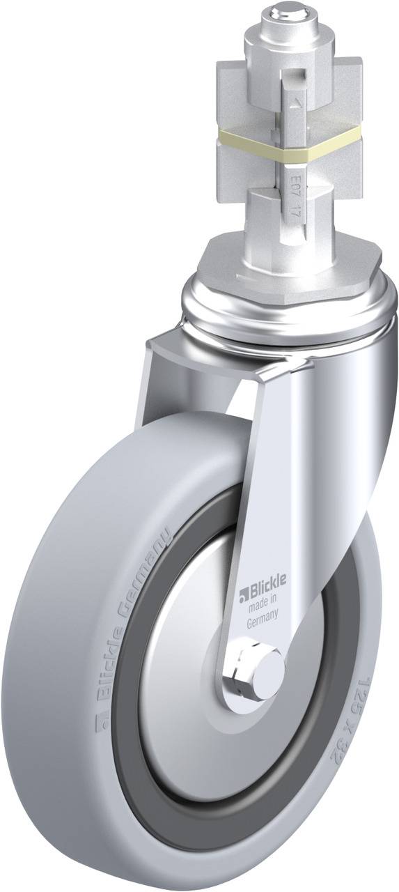 Blickle 750825 LKRA-VPA 126G-11-FA-E17 Beálló görgő KerékØ: 125 mm Teherbírás (max.): 120 kg 1 db
