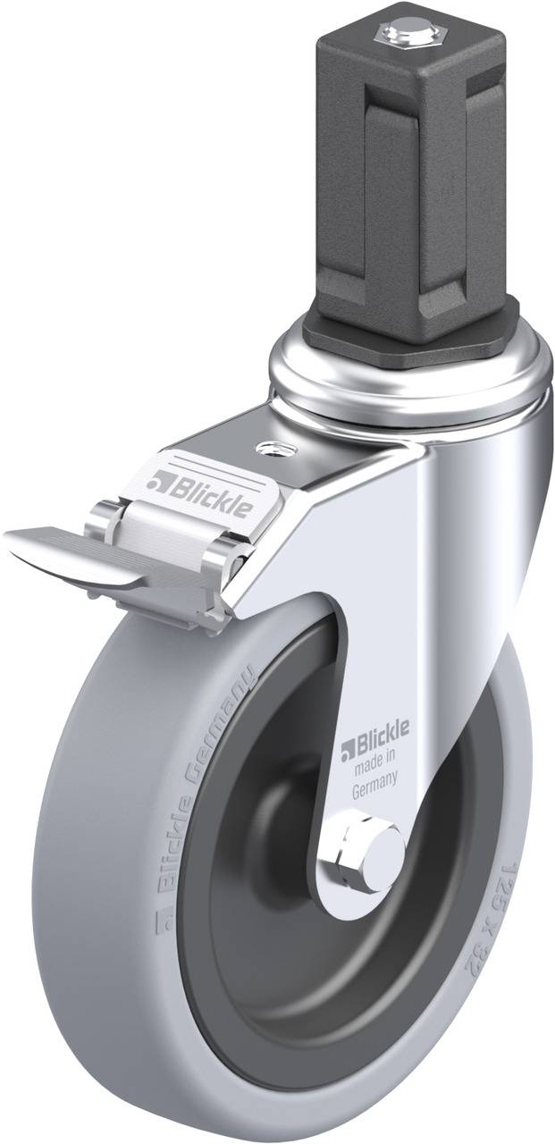 Blickle 848363 LKRA-VPA 126G-11-FI-EV15 Forgóvillás görgő, rögzítővel KerékØ: 125 mm Teherbírás (max.): 120 kg 1 db