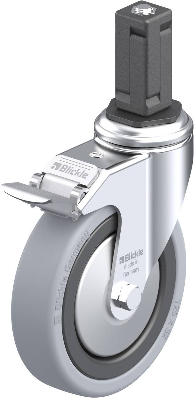 Blickle 848353 LKRA-VPA 126G-11-FI-FA-EV14 Forgóvillás görgő, rögzítővel KerékØ: 125 mm Teherbírás (max.): 120 kg 1 db