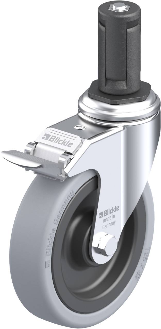 Blickle 848394 LKRA-VPA 126K-11-FI-ER14 Forgóvillás görgő, rögzítővel KerékØ: 125 mm Teherbírás (max.): 120 kg 1 db