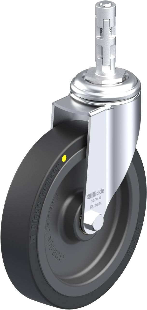 Blickle 848473 LKRA-VPA 150K-11-EL-E11 Beálló görgő KerékØ: 150 mm Teherbírás (max.): 100 kg 1 db