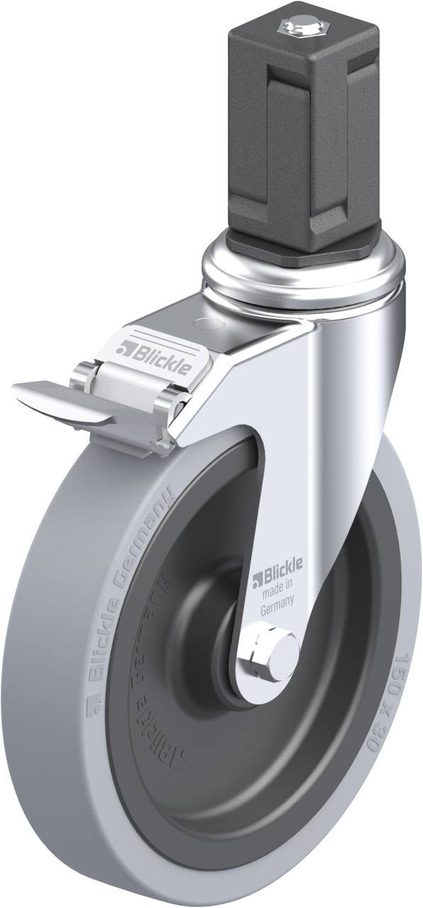 Blickle 848472 LKRA-VPA 150K-11-FI-EV17 Forgóvillás görgő, rögzítővel KerékØ: 150 mm Teherbírás (max.): 110 kg 1 db