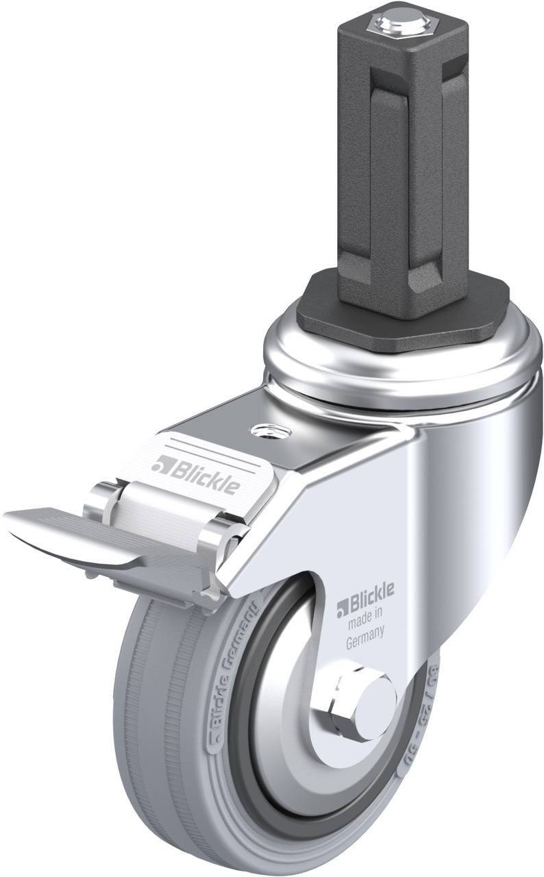 Blickle 848066 LKRA-VPA 80G-11-FI-FA-EV13 Forgóvillás görgő, rögzítővel KerékØ: 80 mm Teherbírás (max.): 80 kg 1 db