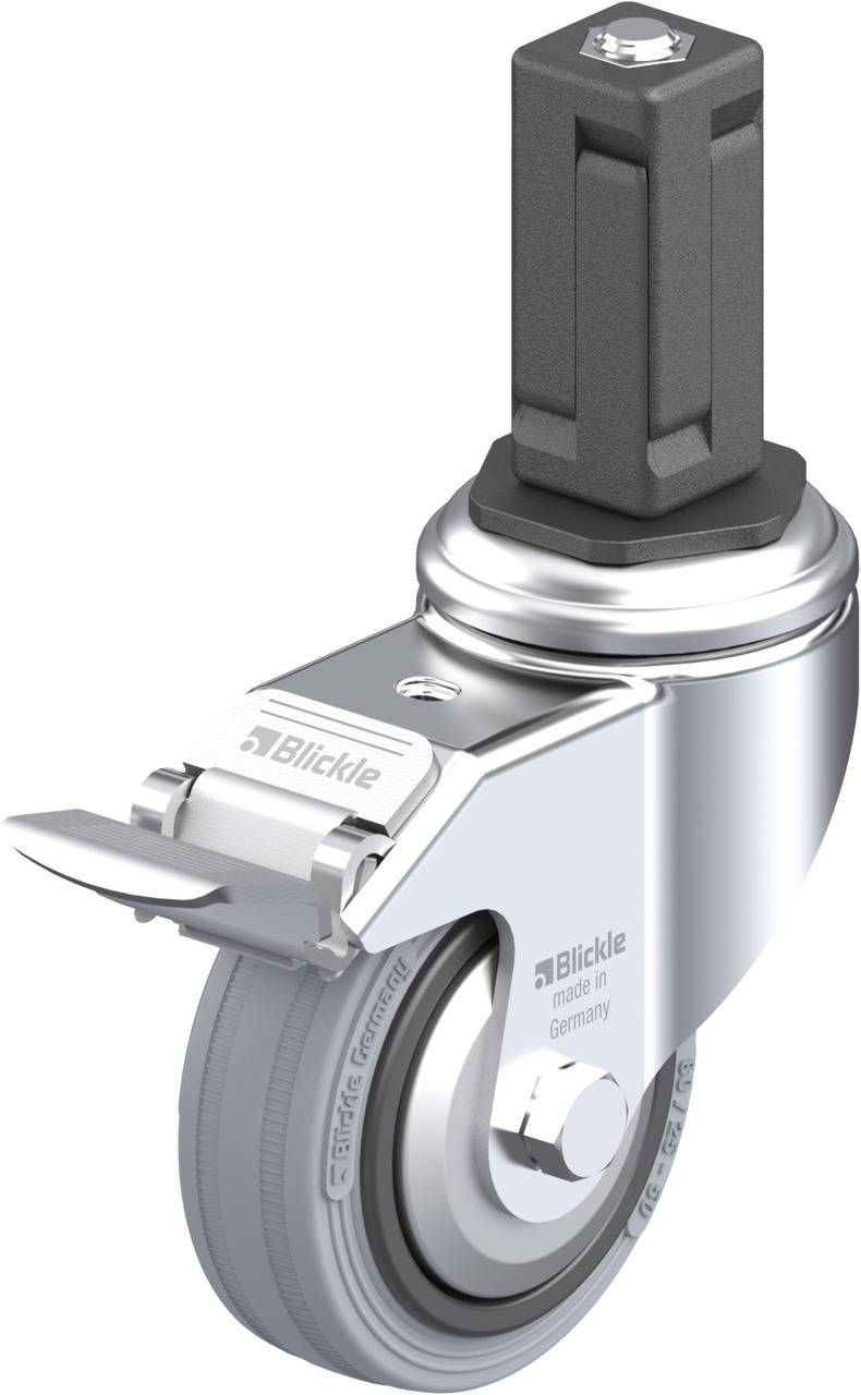 Blickle 848067 LKRA-VPA 80G-11-FI-FA-EV14 Forgóvillás görgő, rögzítővel KerékØ: 80 mm Teherbírás (max.): 80 kg 1 db