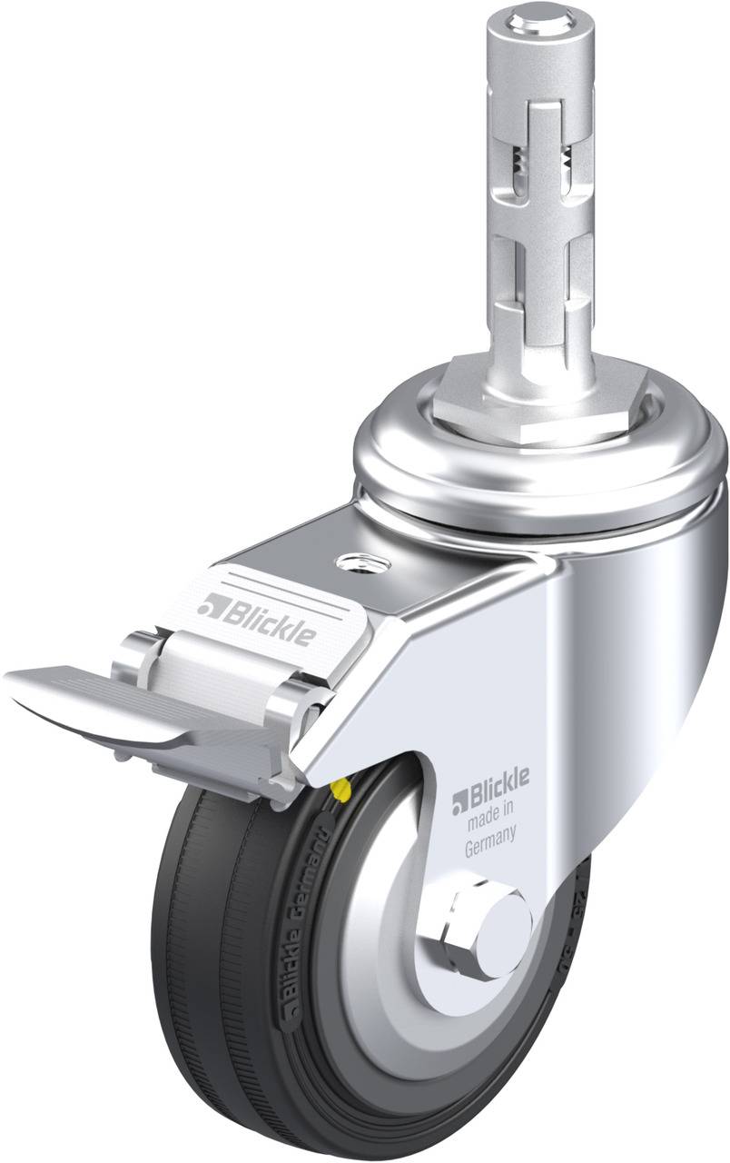 Blickle 750915 LKRA-VPA 80K-11-FI-EL-FA-E11 Forgóvillás görgő, rögzítővel KerékØ: 80 mm Teherbírás (max.): 60 kg 1 db