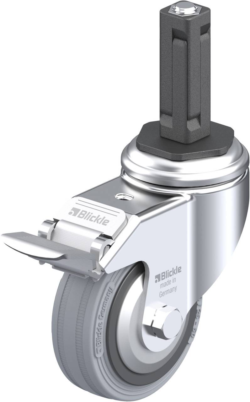 Blickle 848107 LKRA-VPA 80K-11-FI-FA-EV12 Forgóvillás görgő, rögzítővel KerékØ: 80 mm Teherbírás (max.): 80 kg 1 db