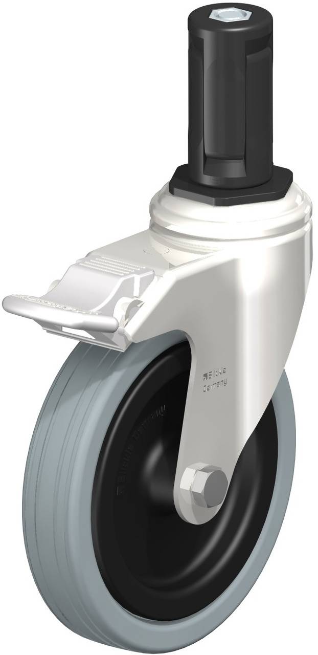 Blickle 853276 LKRXA-VPA 125G-11-FI-EXR14 Forgóvillás görgő, rögzítővel KerékØ: 125 mm Teherbírás (max.): 100 kg 1 db