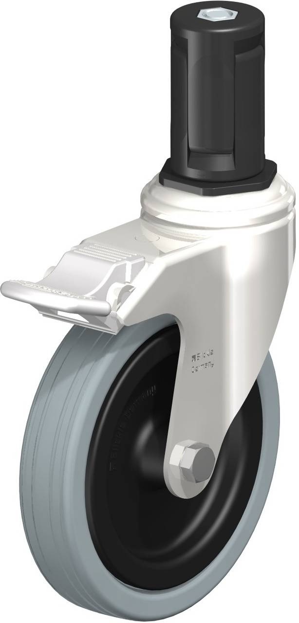 Blickle 853277 LKRXA-VPA 125G-11-FI-EXR15 Forgóvillás görgő, rögzítővel KerékØ: 125 mm Teherbírás (max.): 100 kg 1 db