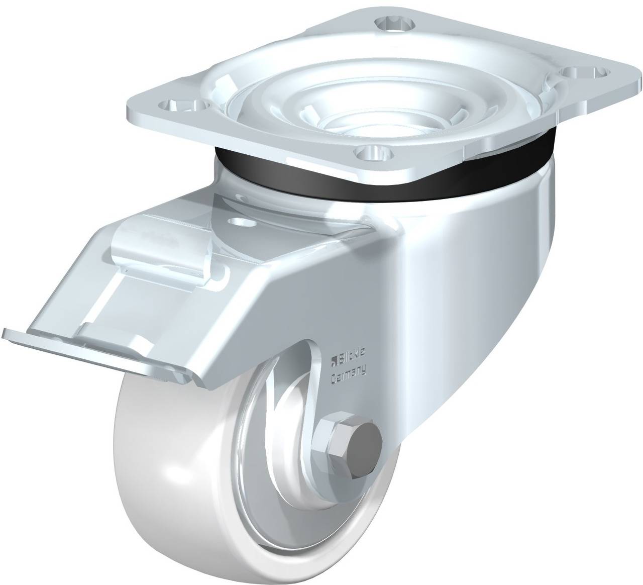 Blickle 852823 LK-SPO 75G-FI-FA Forgóvillás görgő, rögzítővel KerékØ: 75 mm Teherbírás (max.): 300 kg 1 db