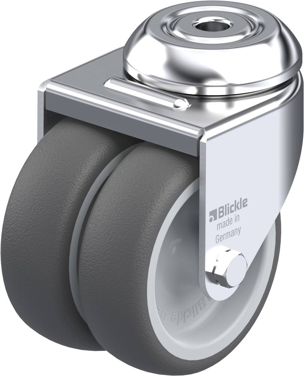 Blickle 757081 LMDA-PATH 75G Kettős forgó kerék KerékØ: 75 mm Teherbírás (max.): 100 kg 1 db