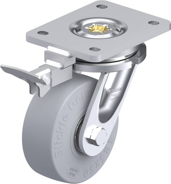 Blickle 852101 LO-SE 125K-SG-RI4 Forgóvillás görgő, rögzítővel KerékØ: 125 mm Teherbírás (max.): 320 kg 1 db
