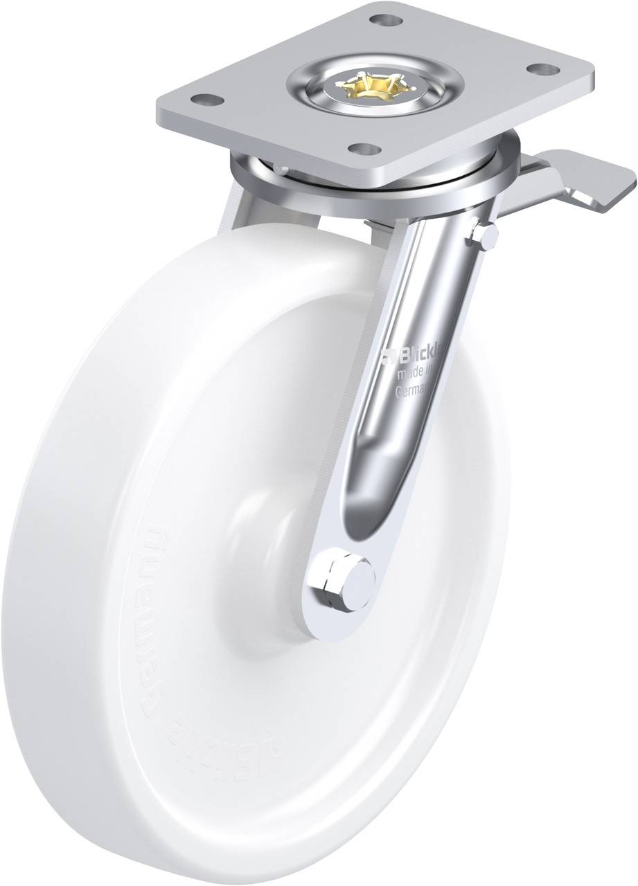 Blickle 754948 LO-SPO 251G-ST Forgóvillás görgő, rögzítővel KerékØ: 250 mm Teherbírás (max.): 1200 kg 1 db