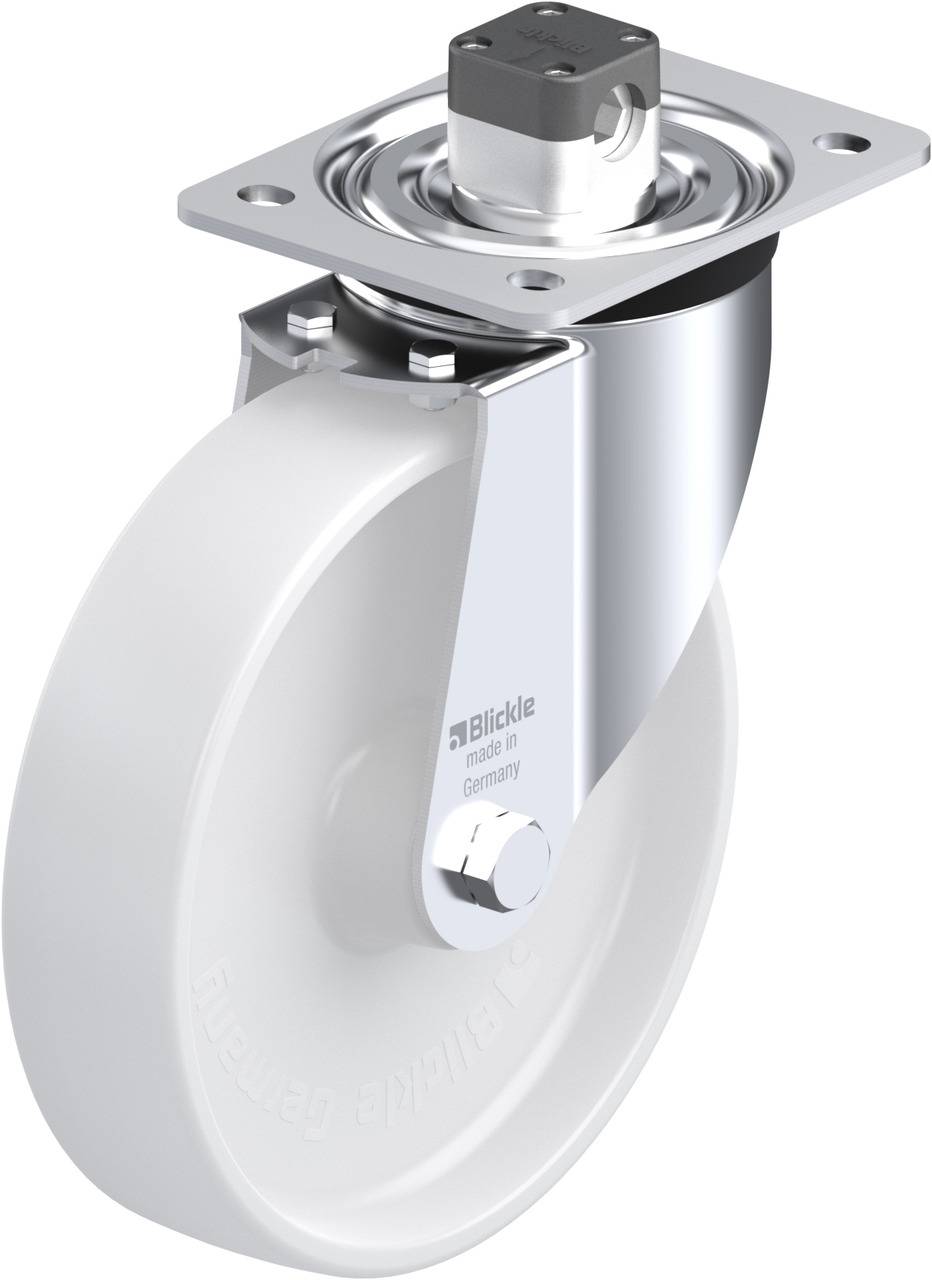 Blickle 852643 L-PO 200XR-CS11 Forgóvillás görgő, rögzítővel KerékØ: 200 mm Teherbírás (max.): 400 kg 1 db