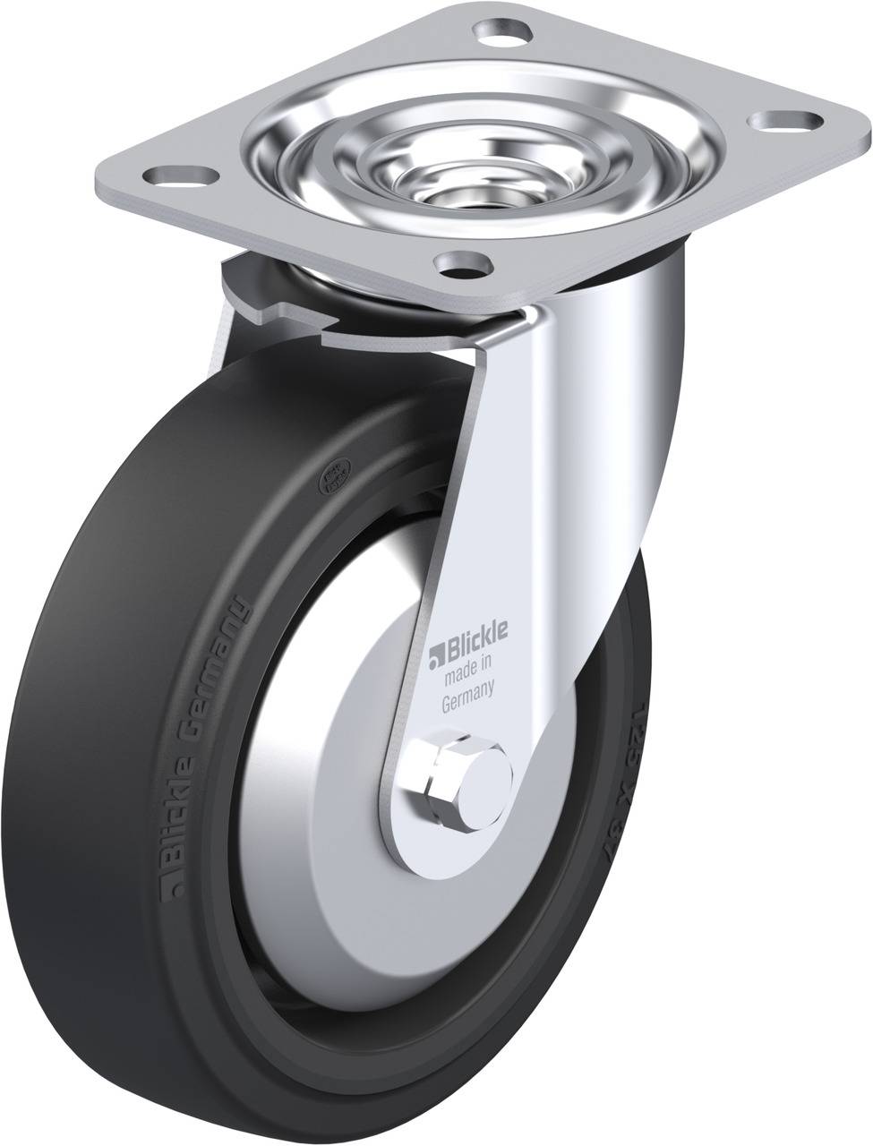 Blickle 850548 L-POEV 125G-FA Beálló görgő KerékØ: 125 mm Teherbírás (max.): 250 kg 1 db