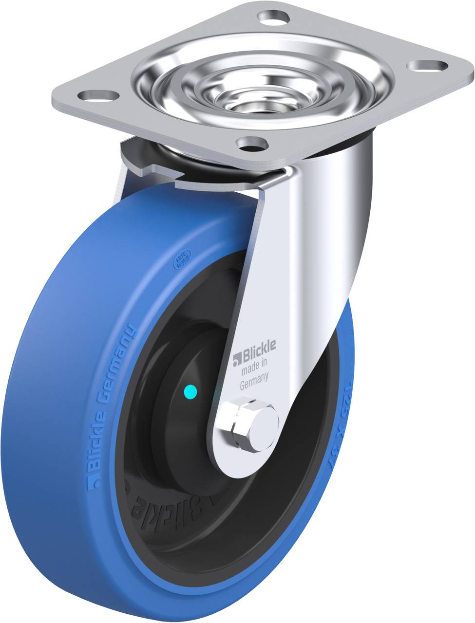Blickle 850578 L-POEV 125KAD-SB Beálló görgő KerékØ: 125 mm Teherbírás (max.): 250 kg 1 db