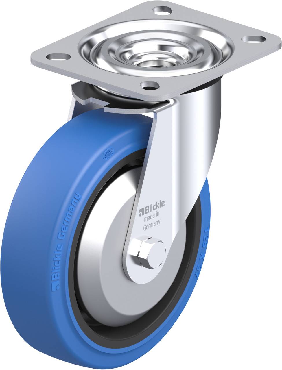 Blickle 749349 L-POEV 125R-SB-FA Beálló görgő KerékØ: 125 mm Teherbírás (max.): 250 kg 1 db