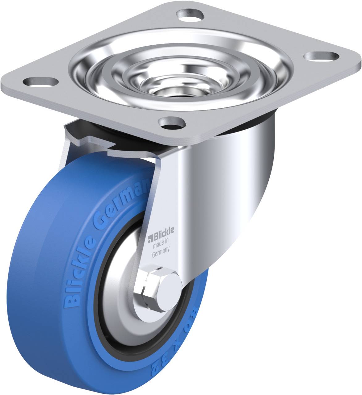 Blickle 749396 L-POEV 80R-SB-FA Beálló görgő KerékØ: 80 mm Teherbírás (max.): 140 kg 1 db