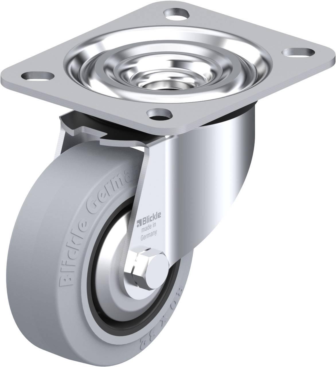 Blickle 850464 L-POEV 80XR-SG-FA Beálló görgő KerékØ: 80 mm Teherbírás (max.): 140 kg 1 db