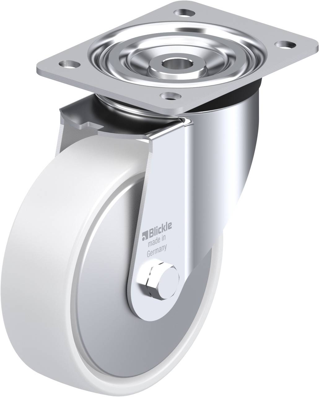 Blickle 762804 L-PPN 150G-FA Beálló görgő KerékØ: 150 mm Teherbírás (max.): 300 kg 1 db
