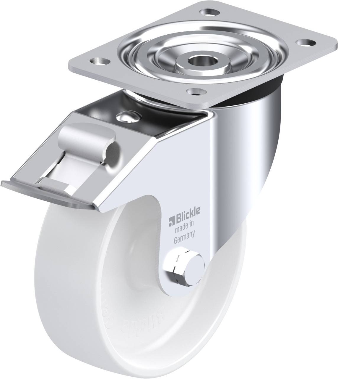 Blickle 762806 L-PPN 150G-FI Forgóvillás görgő, rögzítővel KerékØ: 150 mm Teherbírás (max.): 300 kg 1 db