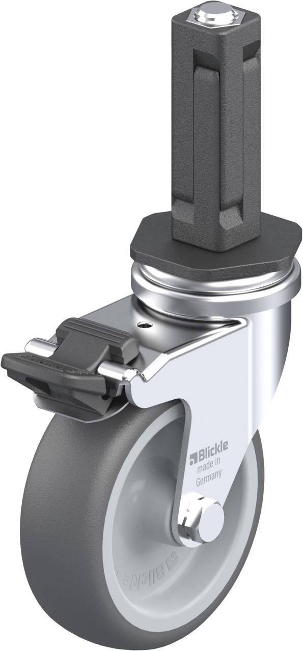 Blickle 848601 LRA-PATH 75G-FI-EV02 Forgóvillás görgő, rögzítővel KerékØ: 75 mm Teherbírás (max.): 75 kg 1 db
