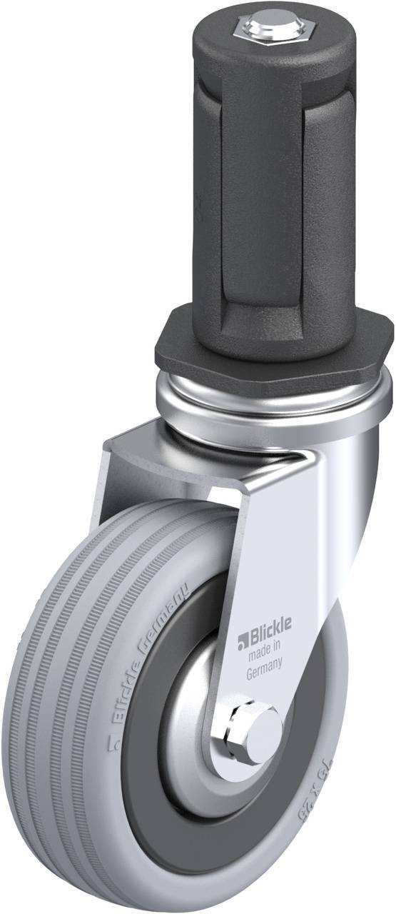 Blickle 848045 LRA-VPA 75K-FA-ER04 Beálló görgő KerékØ: 75 mm Teherbírás (max.): 60 kg 1 db