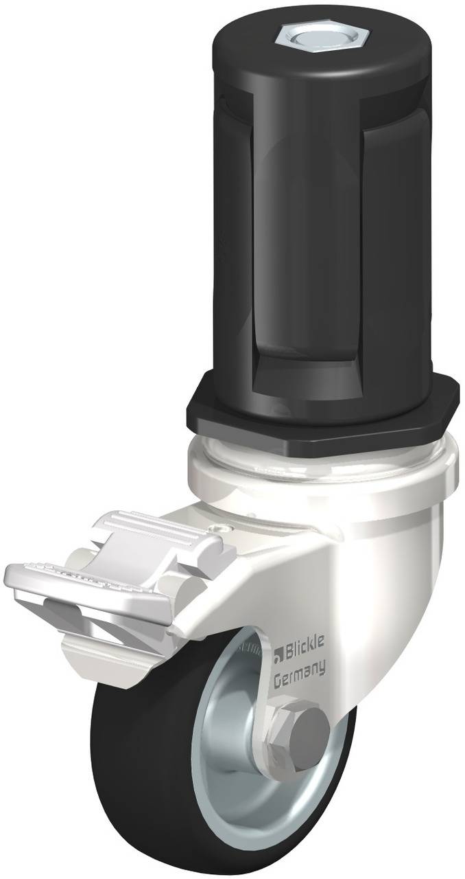 Blickle 853313 LRXA-PATH 50G-FI-EXR05 Forgóvillás görgő, rögzítővel KerékØ: 50 mm Teherbírás (max.): 75 kg 1 db