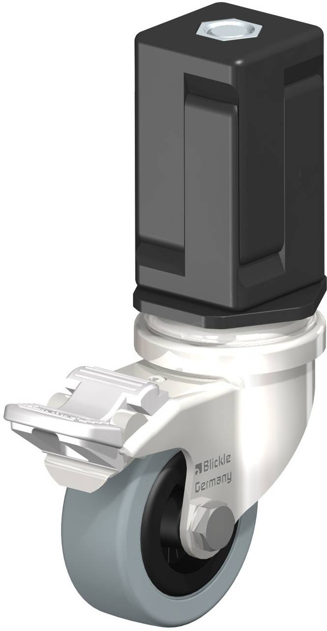 Blickle 856416 LRXA-VPA 50G-FI-EXV07 Forgóvillás görgő, rögzítővel KerékØ: 50 mm Teherbírás (max.): 40 kg 1 db