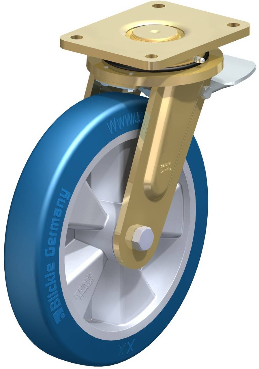 Blickle 755015 LS-ALBS 300K-ST Forgóvillás görgő, rögzítővel KerékØ: 300 mm Teherbírás (max.): 1150 kg 1 db