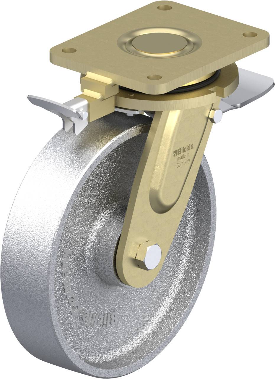 Blickle 758322 LS-G 250K-ST-RI4 Forgóvillás görgő, rögzítővel KerékØ: 250 mm Teherbírás (max.): 1400 kg 1 db