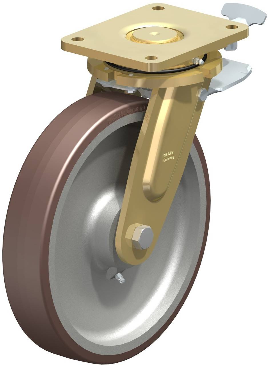 Blickle 852603 LS-GB 300K-ST-RI4 Forgóvillás görgő, rögzítővel KerékØ: 300 mm Teherbírás (max.): 1800 kg 1 db