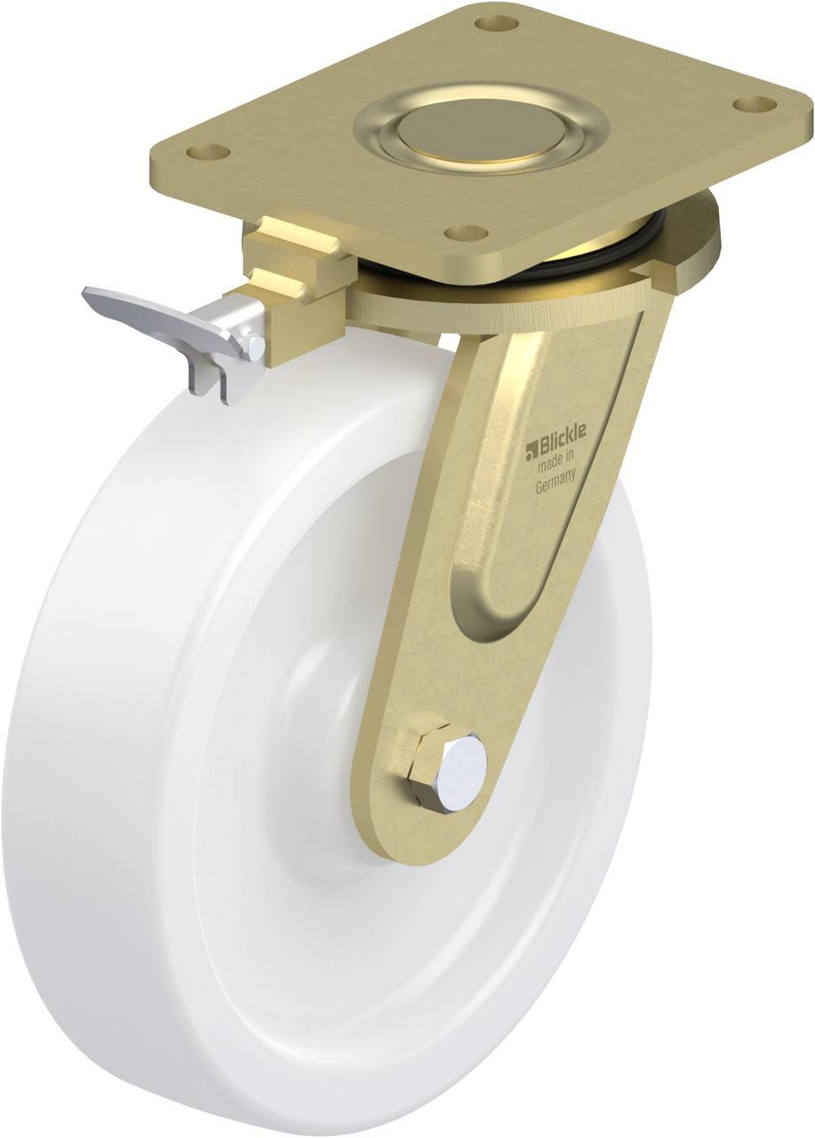 Blickle 853062 LS-SPO 250G-RI4 Forgóvillás görgő, rögzítővel KerékØ: 250 mm Teherbírás (max.): 2000 kg 1 db