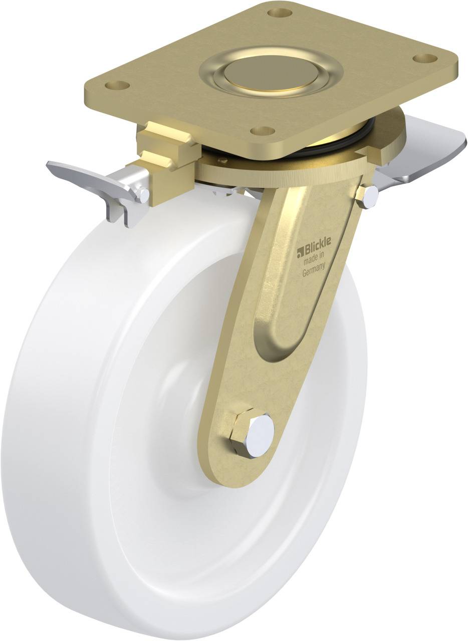 Blickle 853061 LS-SPO 250G-ST-RI4 Forgóvillás görgő, rögzítővel KerékØ: 250 mm Teherbírás (max.): 2000 kg 1 db