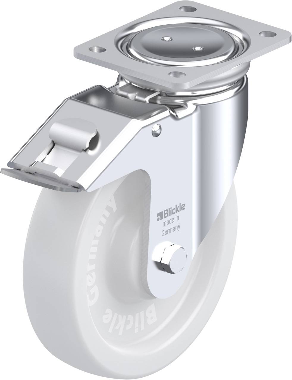Blickle 755144 LUH-SPO 200G-FI Forgóvillás görgő, rögzítővel KerékØ: 200 mm Teherbírás (max.): 1000 kg 1 db