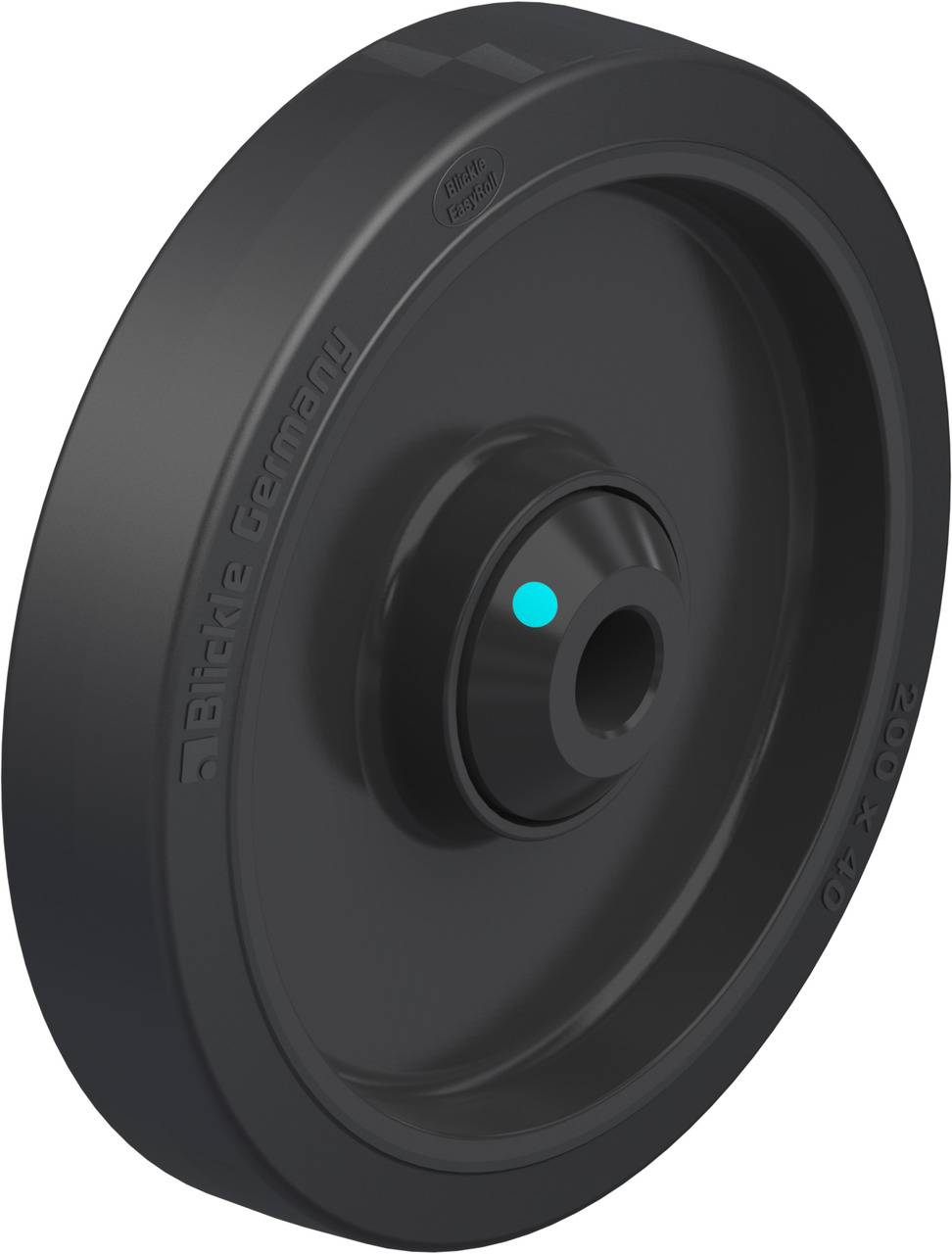 Blickle 850047 POEV 201/20KAD Műanyag kerék KerékØ: 200 mm Teherbírás (max.): 400 kg 1 db