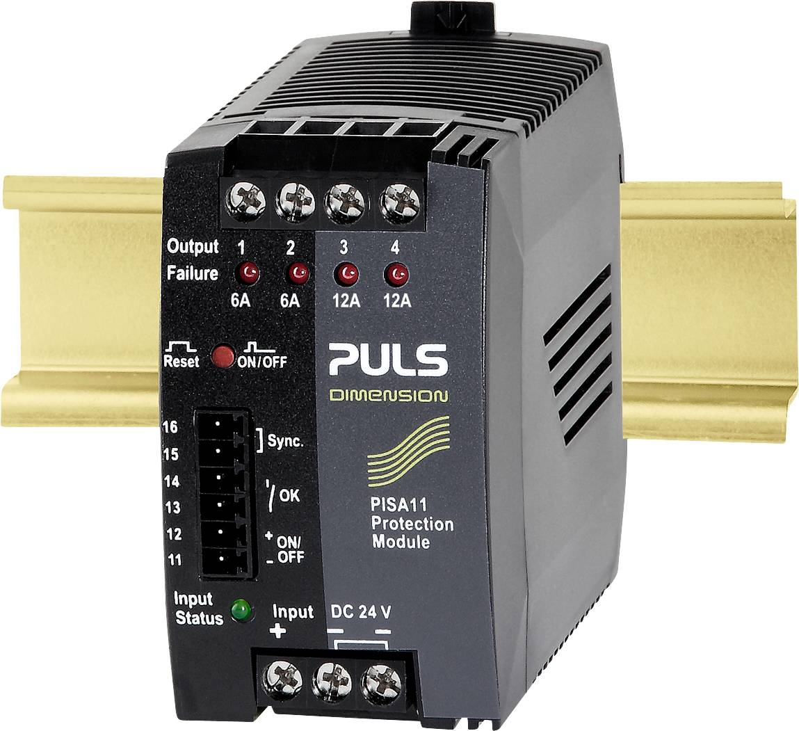 PULS PISA11.206212 Biztosíték modul Kimenetek száma: 4 x