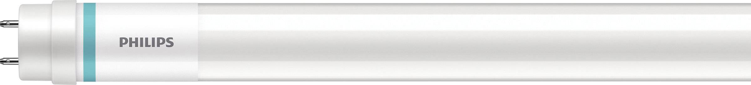 Fehér LED-cső "PHILIPS" felirattal, hengeres alakú, világítási célra alkalmas.