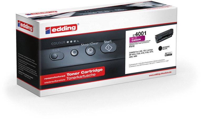 Edding Toner remplace Canon FX-10 compatible noir 2000 pages EDD-4001 18-4001