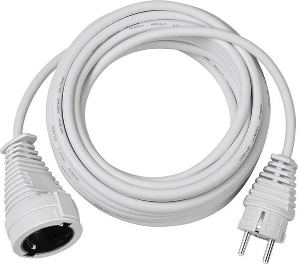 Brennenstuhl 1168440 Áram Hosszabbítókábel   Fehér 5.00 m H05VV-F 3G 1,5 mm²