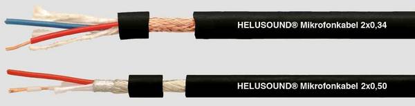 HELU 400080 Mikrofonkábel HELUSOUND 2 x 0.5 mm² + 2 x 0.5 mm² Fekete, Piros 100 m