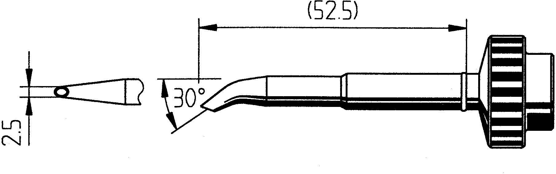 Ersa 0612HD Forrasztóhegy Kúpos Hegy méret 2.50 mm Tartalom, tartalmi egységek rendelésenként 1 db