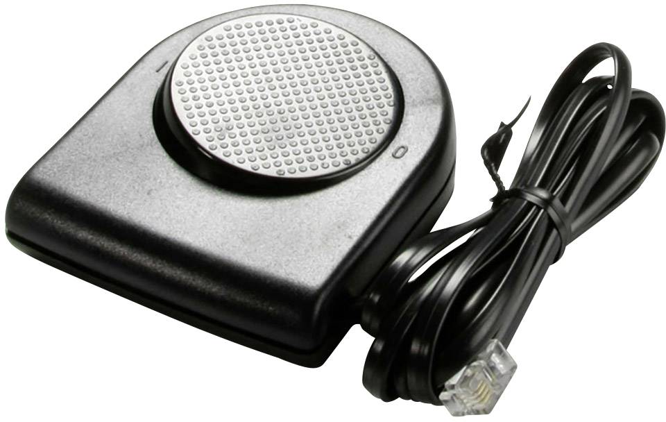 Fekete pedálkapcsoló strukturált kerek felülettel a tetején, kábellel csatlakoztatva, elektronikus eszközök vezérlésére szolgál.