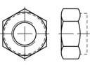 TOOLCRAFT 985T08 TO-6609087 Hatlap anyák M8 DIN 934 Titán 1 db